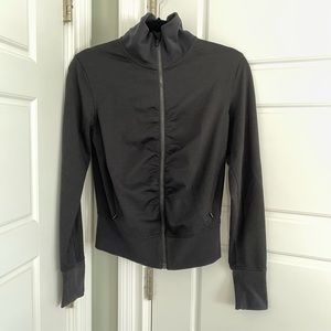 Zip up lululemon black size 6